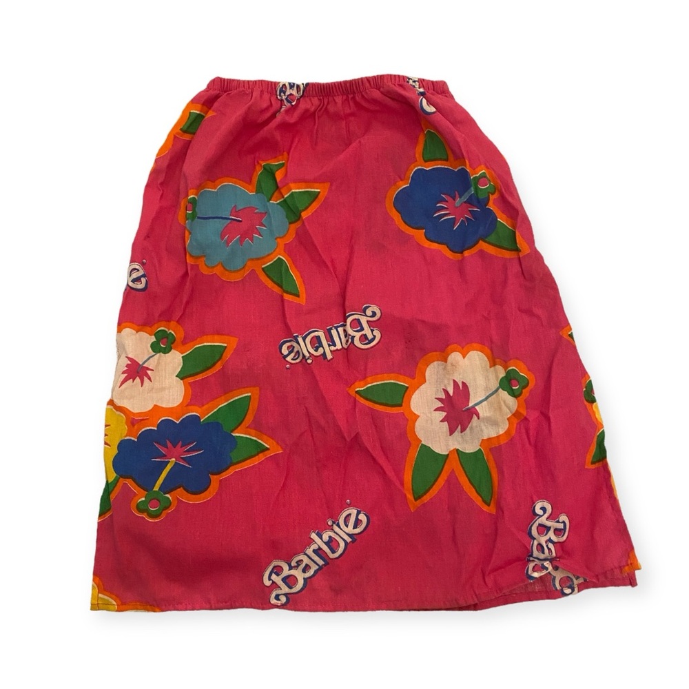 RARE 90s Mattel Barbie Hawaii tropical skirt size 5-8 girl costume